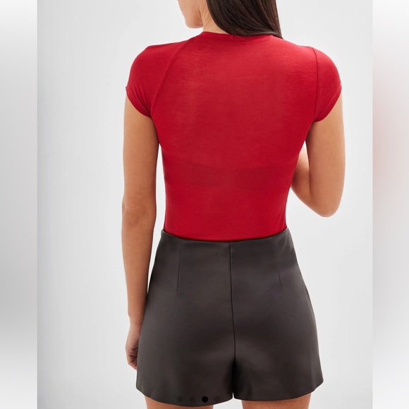 Marcella Gabi Cutout Top Ted Blouse S New $160 - Picture 4 of 6